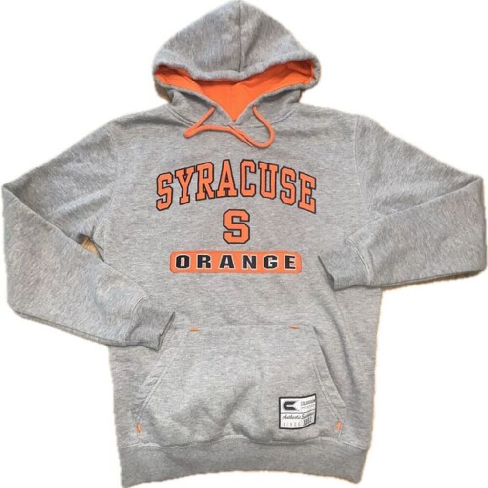 Syracuse University Orange‎ Hoodie Sz M Colosseum Stitched Sweatshirt Embroidery
